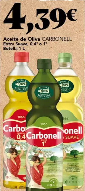 Carbonell - Aceite De Oliva Extra Suave, 0,4° 0