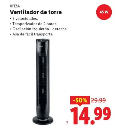 Ufesa - Ventilador De Torre