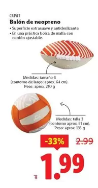Crivit - Balon De Neopreno