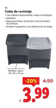 W5 - Cubo De Reciclaje
