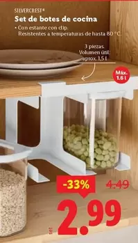 SilverCrest - Set De Botes De Cocina