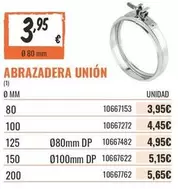 Abrazadera Union