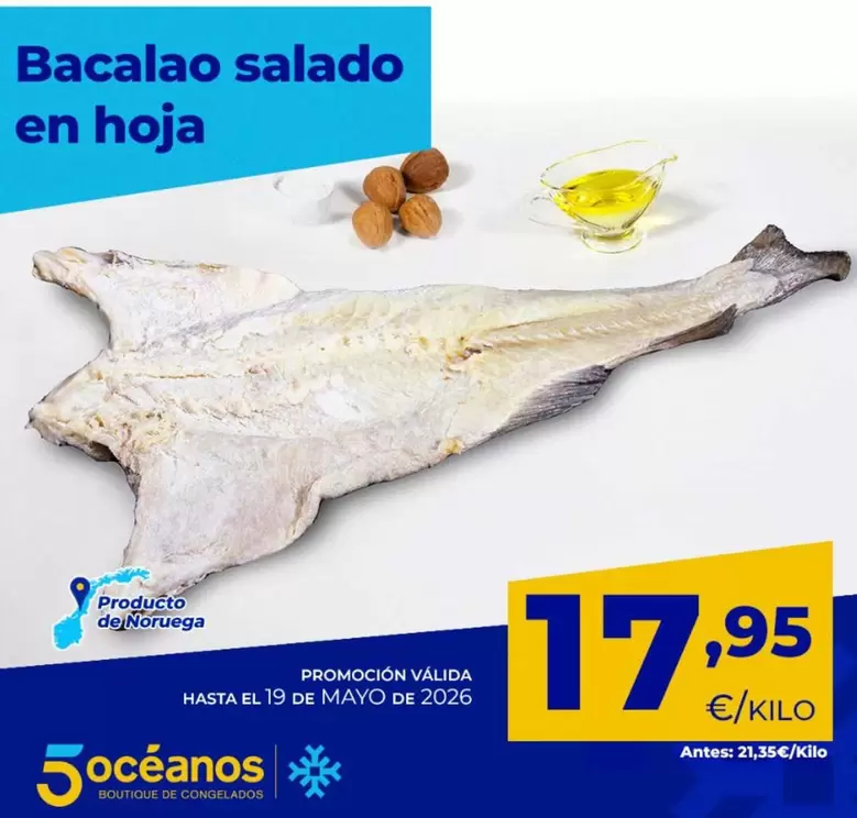 Bacalao Salado En Hoja