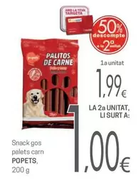 Popitas - Snack Gos Palets Carn