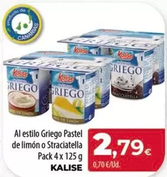 Kalise - Al Estilo Griego Pastel De Limón O Straciatella