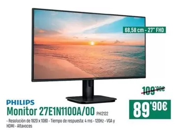 Philips - Monitor 27E10N1100A/00