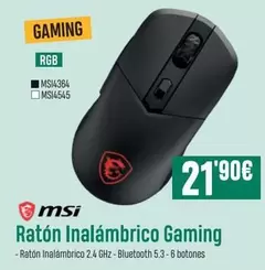 gaming - Ratón Inalambrico Gaming