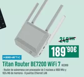 Titan -  Router Be7200 Wifi 7 Keen19