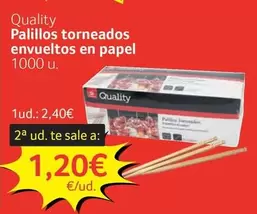 Quality - Palillos Torneados Envueltos En Papel