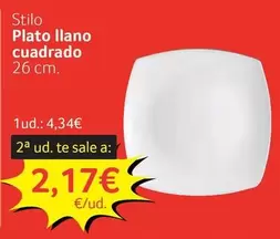 Stilo Plato Llano Cuadrado