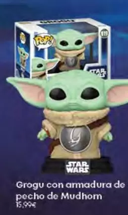 Star Wars - Grogu Con Amadura De Pecho De Muchhorn
