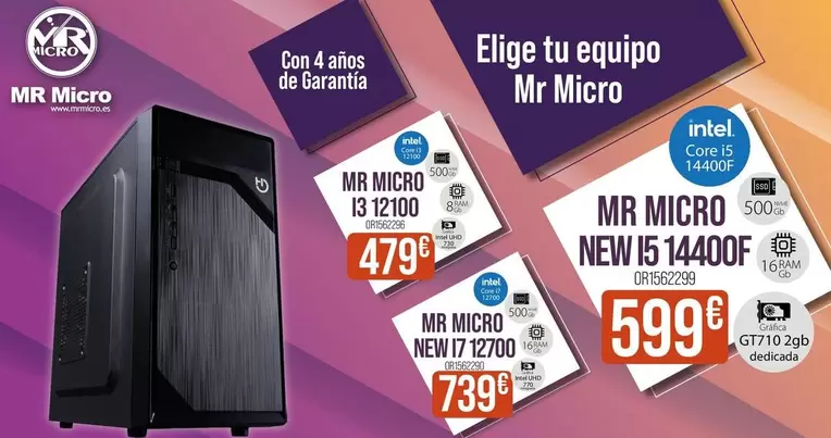 Elige Tu Equipo Mr Micro