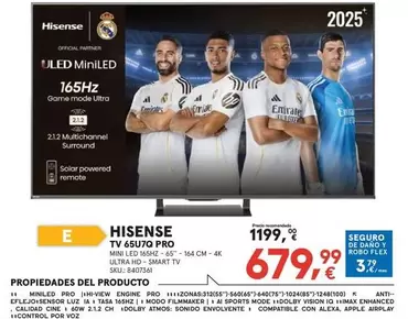 Hisense - TV 65U7Q PRO