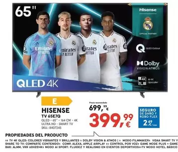 Hisense - Tv 65E7Q