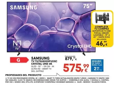 Samsung - Tv Crystal Uhd 4 K