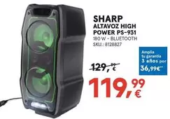 Sharp - Altavoz High Power Ps-931