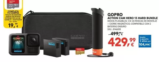 Sandisk - Gopro Action Cam Hero 15 Hard Bundle