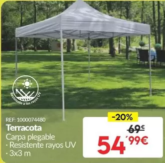 Terracota Carpa Plegable