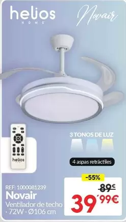 Novair Ventilador De Techo 72w