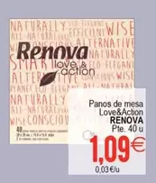 Renova - Love&Action Panos De Mesa