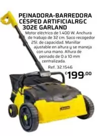 Garland - Peinadora-Barredora Césped Artificial R&C 302E