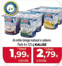 Kalise - Al Estilo Griego Natural O Sabores