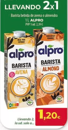 Alpro - Barista Bebida De Avena O Almendra