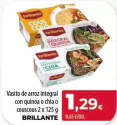 Brillante - Vasito De Arroz Integral Con Quinoa O Chia O Couscous