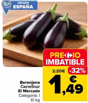 Carrefour El Mercado - Berenjena