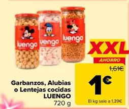 Luengo - Garbanzos, Alubias O Lentejas Cocidas