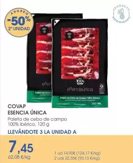 ESENCIA ÚNICA COVAP - Paleta De Cebo De Campo 100% Ibérico