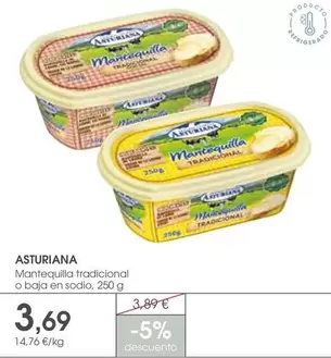 La Asturiana - Mantequilla Tradicional O Baja En Sodio