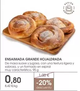 Ensaimada Grande Hojaldrada