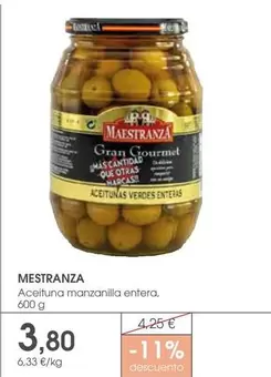 Maestranza - Aceituna Manzanilla Entera