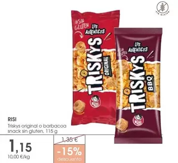 Risi - Triskys Original O Barbacoa Snack Sin Gluten