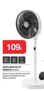 Rowenta - Ventilador De Pie