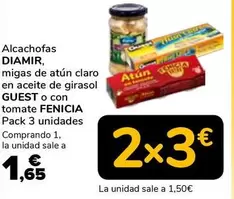 Diamir - Alcachofas Migas De Atun Claro En Aceite De Girasol