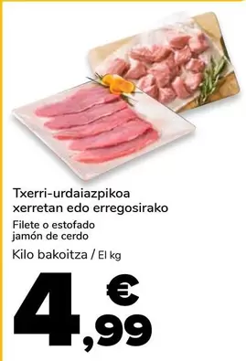 Txerri-urdaiazpikoa Xerretan Edo Erregosirako 