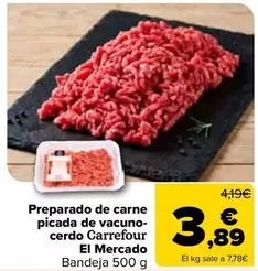 carrefour - Preparado De Carne Picada De Vacuno-Cerdo El Mercado