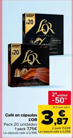 l'or - Café En Cápsulas