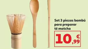 Set 3 Piezas Bambu Para Preparar Te Matcha