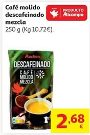 Auchan - Café Molido Descafeinado Mezcla