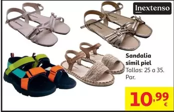 inextenso - Sandalia Simil Piel