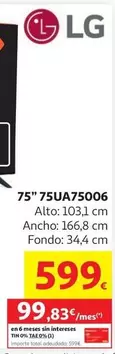 LG - 75" 75UA75006