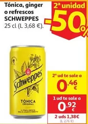 TONICA SCHWEPPES LATA 25 CL                                 