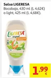 LIGERESA SALSA BOCABAJO 430 ML                              