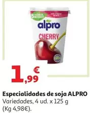 ESP. SOJA C/CEREZAS ALPRO 400 GRS                           