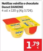 NATILLAS DANET CHOCO DANONE X4 120G                         