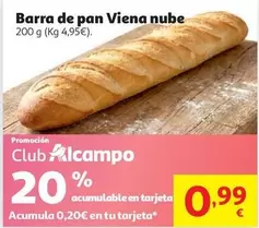 alcampo - Barra De Pan Viena Nube