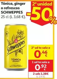 Tonica Schweppes Lata 25 Cl                                 